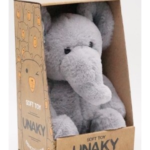 Мягкая игрушка в маленькой подарочной коробке Слоник Ираклий