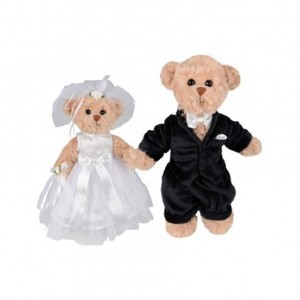 Мишки Тедди "Wedding Pair", 25-30см (пара)